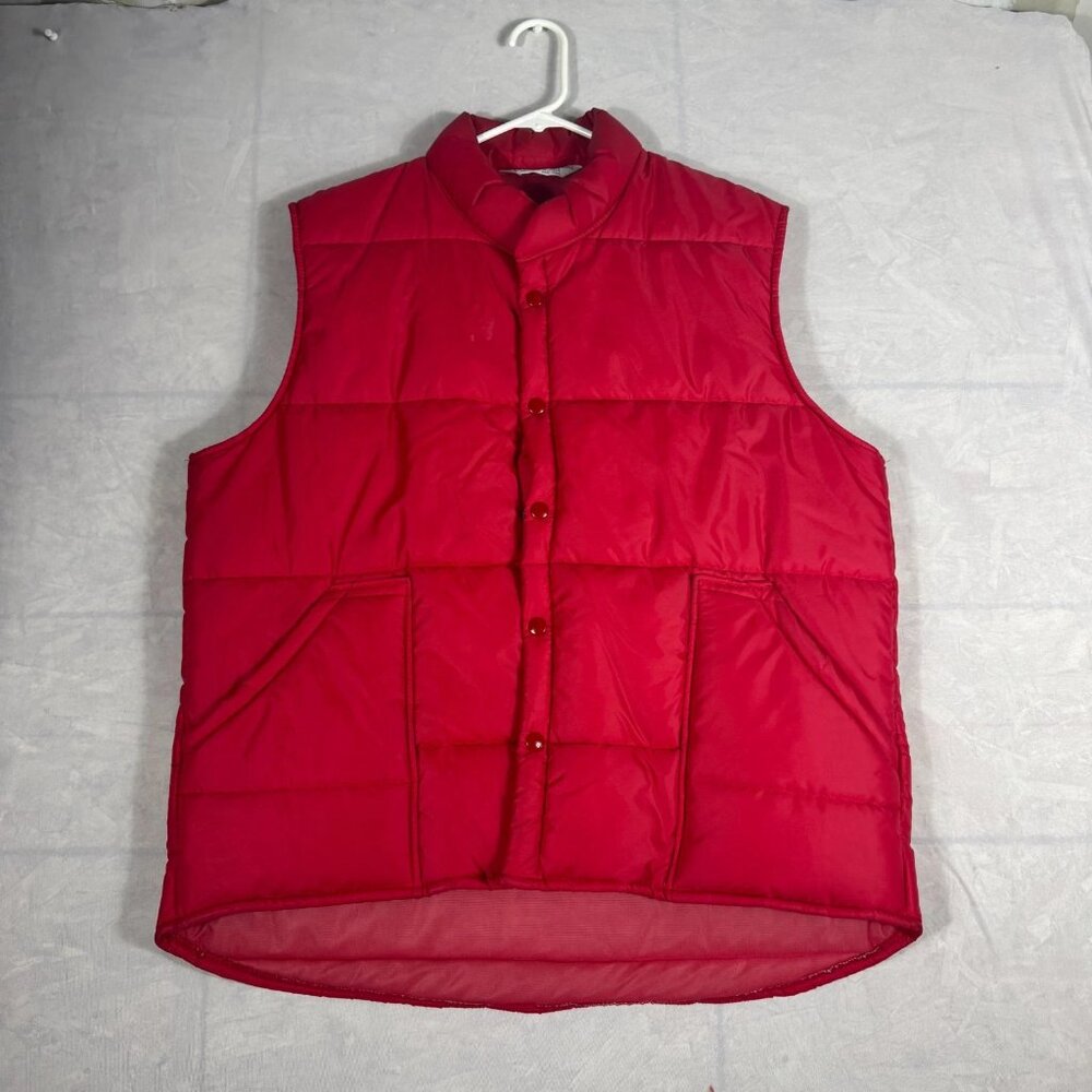 Upstream Premium Division Puffer Vest Mens Classic Sleeveless Collared Snap‎